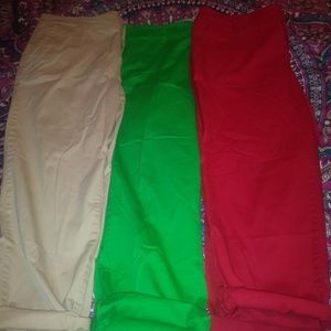 Three pairs of Chino pants 👖